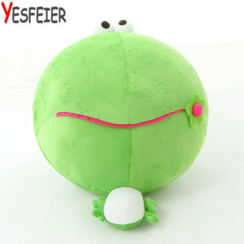 

40cm Cartoon green frog plush toys frog pillow sutffed plush Kawaii Cute Cushion Brinquedos Gift