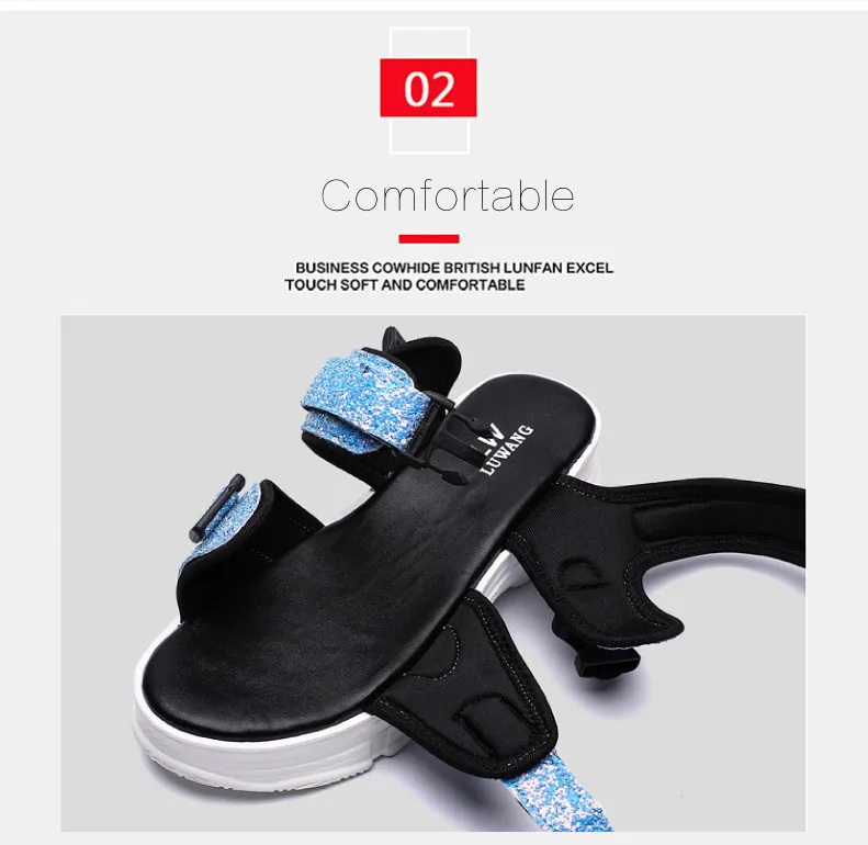 Women Sandals 2019 New Female Shoes Woman Summer Wedge Comfortable Sandals Ladies Slip-on Flat Sandals Women Sandalias (4)