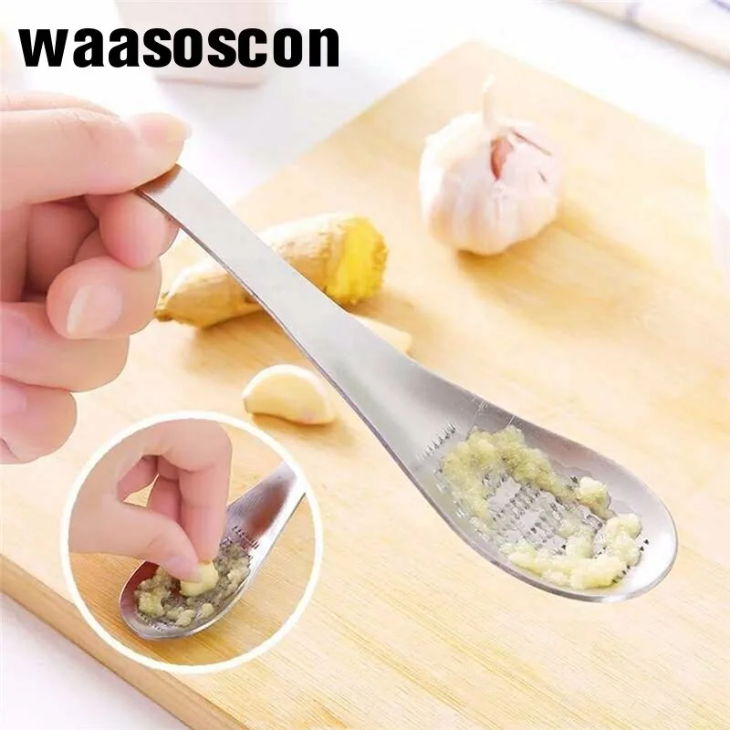 

Stainless Steel Ginger Grater Spoon Lime Lemon Cheese Grater Wasabi Ginger Mixer Ginger Garlic Press Grinding Gadget