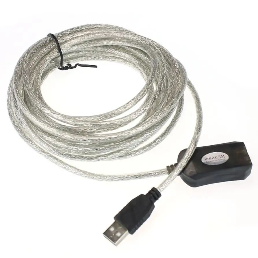 

Factory price 5M USB Active Repeater Cable Extension Lead For Computer Plug Extender 51126