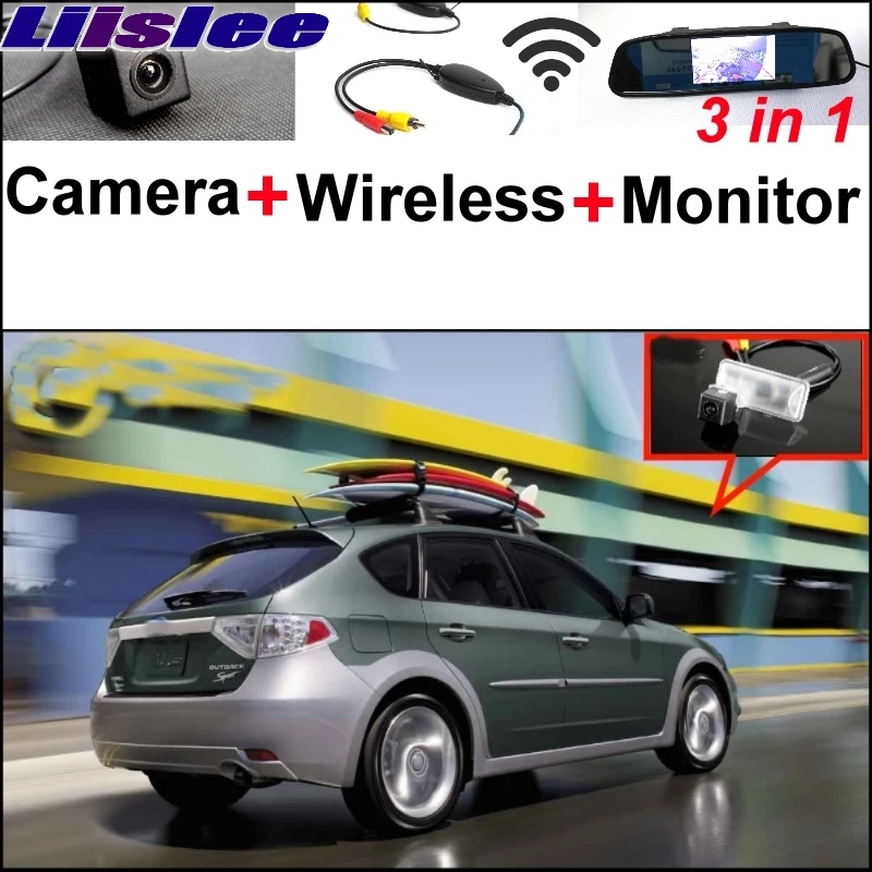 

Liislee Special Rear View Camera + Wireless Receiver + Mirror Monitor Easy Parking System For Subaru Outback Sprot Sedan Wagon