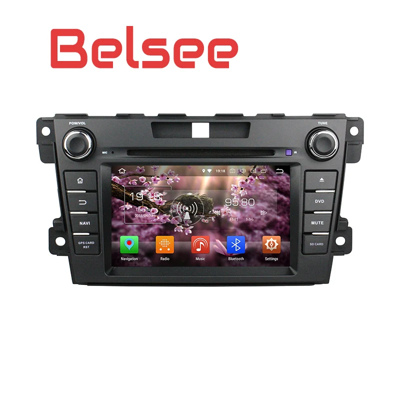 Clearance Belsee Android 8.0 Head Unit Car Radio DVD Player Stereo for Mazda CX7 CX 7 CX-7 2007-2015 GPS Navigation System canbus 8 Core 1