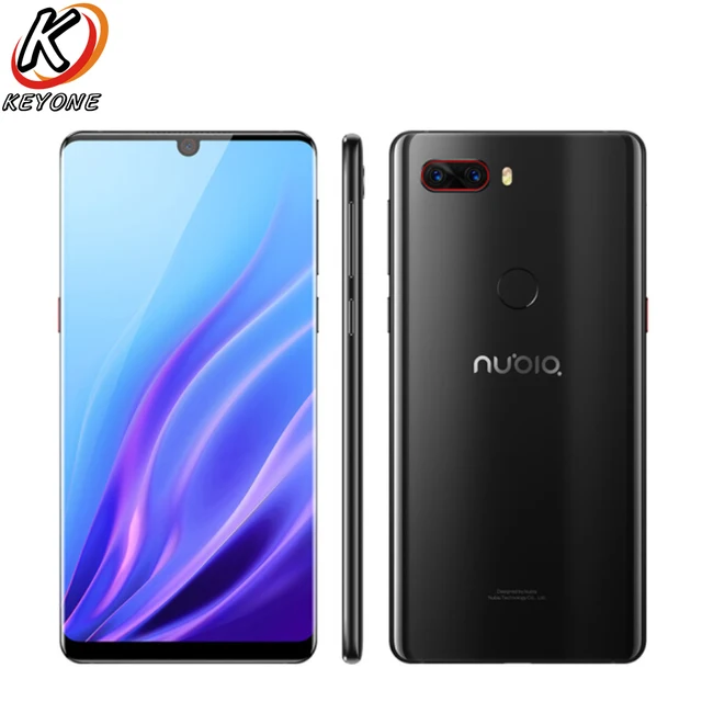 جديد النوبة Z18 4 جرام LTE الهاتف المحمول 6.0 "6 جيجابايت/8 جيجابايت رام 64 جيجابايت/128 جيجابايت ROM أنف العجل 845 المزدوج كاميرا خلفية 16MP + 24MP هاتف أندرويد ذكي