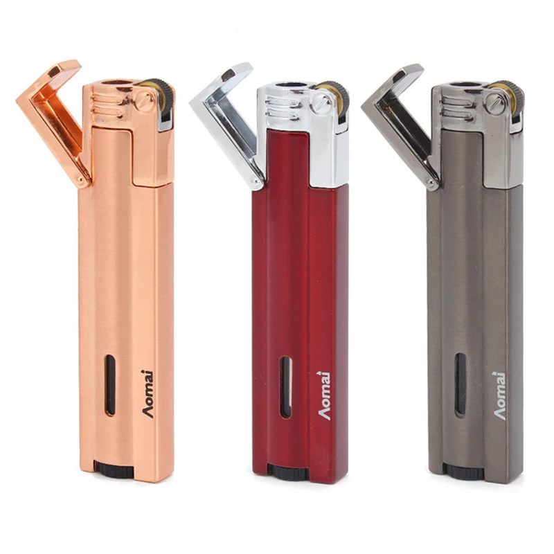 

Compact Jet Butane Lighter Gas Torch Turbo Lighter Strip Windproof Metal 1300 C Cigar Cigarette Accessories