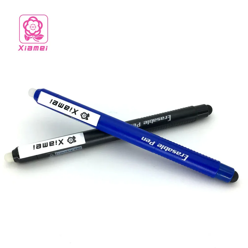Xiamei 1 шт. 0.5 мм Пластик стираемый гелевая ручка цвет: черный, синий Канцелярии записи стираемые гелевая ручка Сенсорный экран ручка студент
