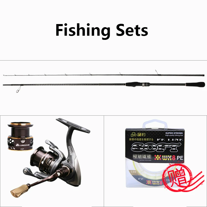 Высокое качество 2,4/2,58 м m/MH Pesca, регулируемые комплекты для рыбалки с морским полюсом, Высокоуглеродистый светильник, спиннинговое литье, Удочка с рыболовной катушкой