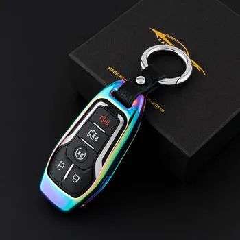 

Car-Styling Key Cover Case Holder Bag Keychain for Ford focus mondeo Edge kuga eco Escort Ecosport 4/5 Buttons Remote control