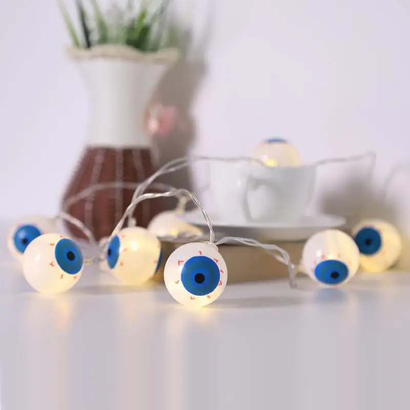 

10 LED Ghost Eyes String Fairy Lights Halloween Party Lights guirlande led Halloween Props String Decorations lichterkette