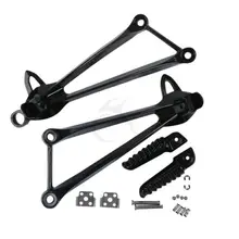 Black Silver Two Color Rear Footrest Foot Pegs Bracket For Kawasaki Ninja ZX6R ZX10R 2009-2010