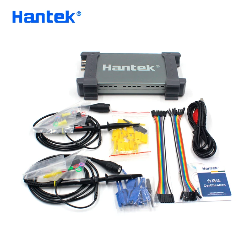 Hantek 6022BL PC USB осциллограф 2 цифровой канал 20 МГц полоса пропускания 48MSa/s частота дискретизации 16 каналов логический анализатор Диагностика автомобиля
