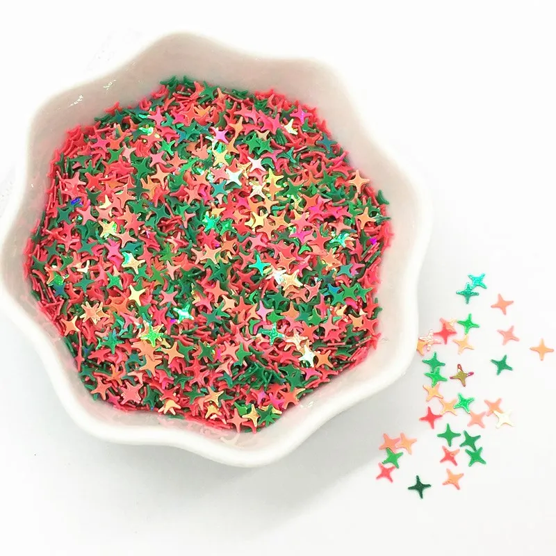 

Star Sequins 4mm Watermelon Red Green Mixed PVC Loose Sequin Nail Art Manual DIY Crafts Wedding Decor Manicure Lentejuelas10/20g