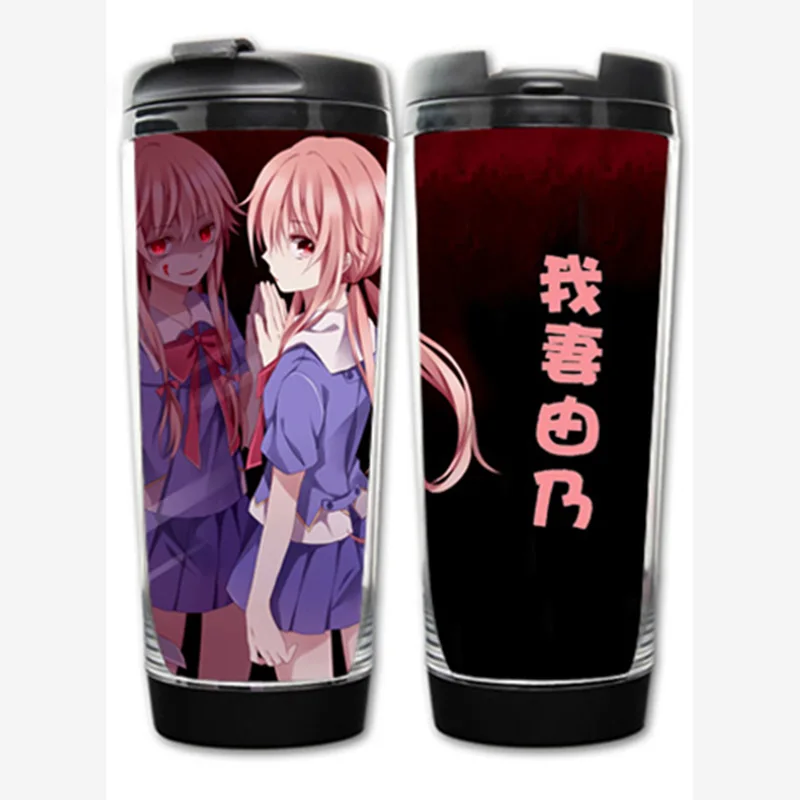 Бесплатная доставка японского аниме Mirai Nikki Gasai Yuno кружка с двойной изоляцией
