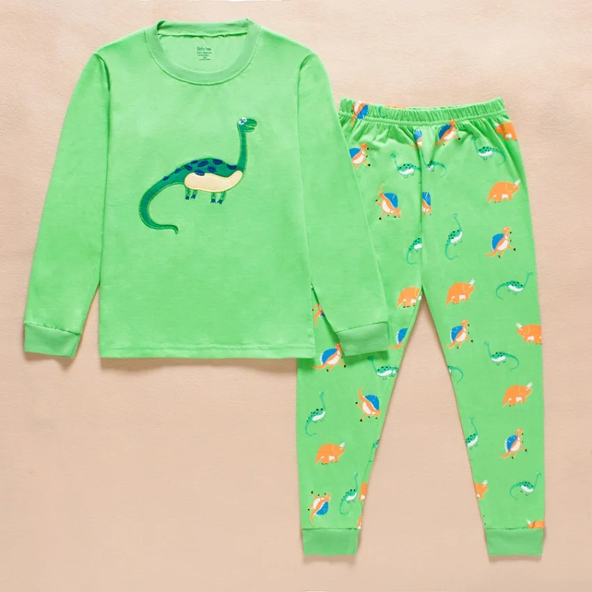 elegant pajama sets 2021 Newest Baby Clothes Suits Pajamas For Boys Plane Fashion Kids Nightgown Sleepwear Clothing Sets 100% Cotton 2 3 4 5 6 7Year adonna nightgowns	