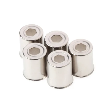 

5Pcs/Set Steel Cap Microwave Oven Replacement Round Hole Magnetron Silver Tone