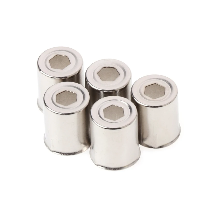 5Pcs/Set Steel Cap Microwave Oven Replacement Round Hole Magnetron Silver Tone 5Pcs/Set Steel Cap Microwave Oven Replacement Round Hole Magnetron Silver Tone