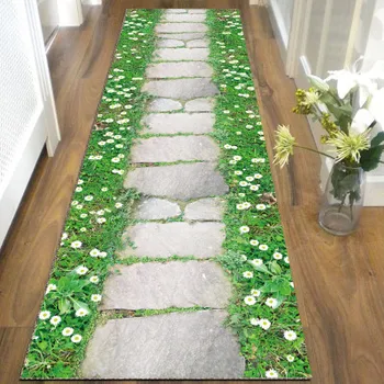 

3D carpet living room Carpets bedroom hall entrance hallway aisle mat bathroom kitchen non-slip door mat Medeiterranean style