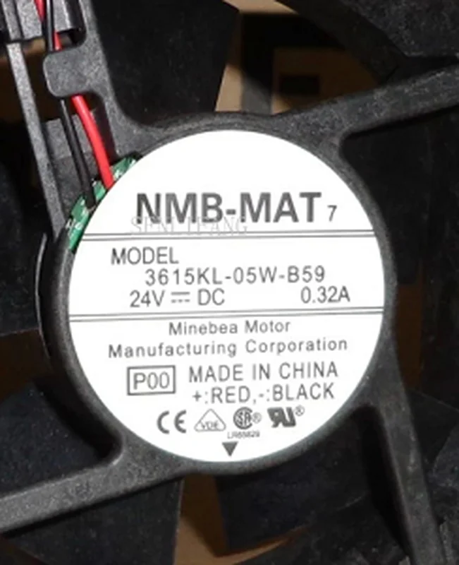 

Free shipping 9038 3615KL-05W-B59 DC24V 0.32A 3 line inverter fan
