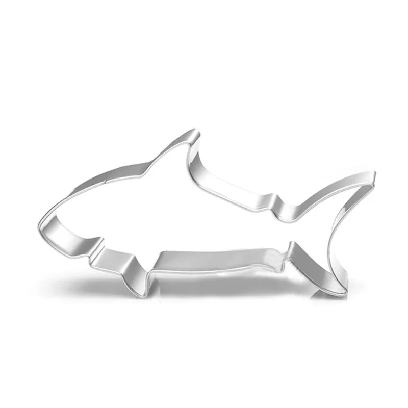 

TTLIFE Shark Press Cookie Cutter Stainless Steel Biscuit DIY Mold Fondant Cake Decorating DIY Tool Pastry Chocolate Baking Mould