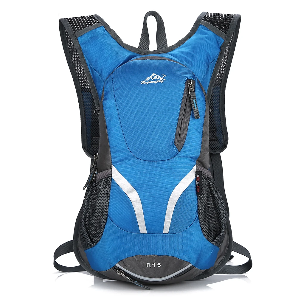 Нейлоновый сверхлегкий рюкзак, 15л, для мужчин и женщин, рюкзак для альпинизма, велосипедный рюкзак, для спорта на открытом воздухе, рюкзак для путешествий, сумка для бега - Цвет: Синий цвет