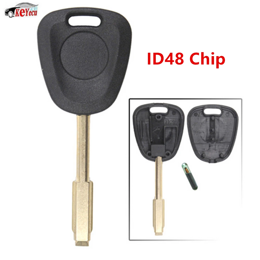 

KEYECU Replacement Transponder Key Fob with Chip ID48 for Jaguar XJ , XJR 2000 - 2002 Uncut Blank Blade