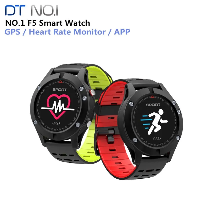 

NO.1 F5 Smart Watch IP67 Heart Rate Monitor GPS Multi-Sport Mode OLED Altimeter Bluetooth Fitness Tracker Android iOS waterproof