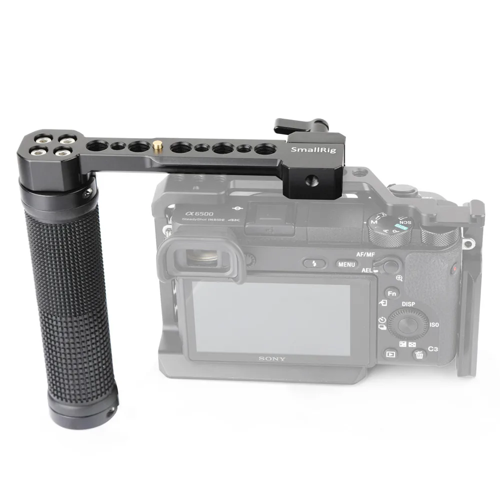 Ручка SmallRig для DSLR камеры быстросъемная Боковая ручка NATO (резина) с направляющими