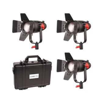 

3 Pcs CAME-TV Boltzen 30w Fresnel Fanless Focusable Led Daylight Led video light