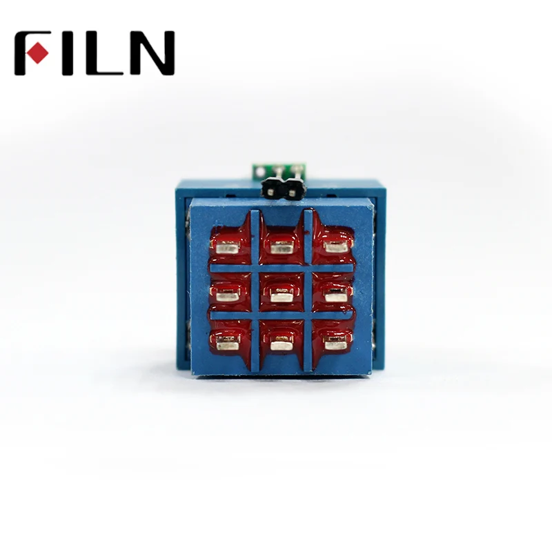 9 pin ring light alumunin cap Guitar Effects Pedal Box Stomp Foot Latching 3PDT Foot Switch Padel switch (4)