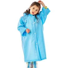 Yuding Girls Boys Baby Kids Raincoat EVA Impermeable Toddlers Rainwear Hooded Rain Poncho Waterproof Raincoat For