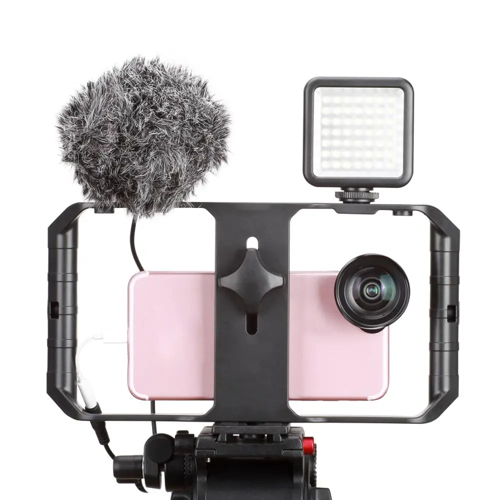 

Ulanzi Rig Phone Stabilizer Adjustable Stabilizer Samrtphone Support Recording Rig for i-phone for Android Mobile Phone