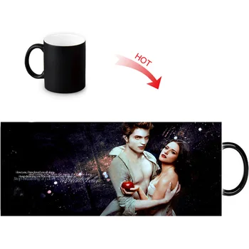 

Custom Twilight Pattern Color Change Water Mug 350ml Heat Reveal Coffee Cups Temperature Sensitive magic Mugs