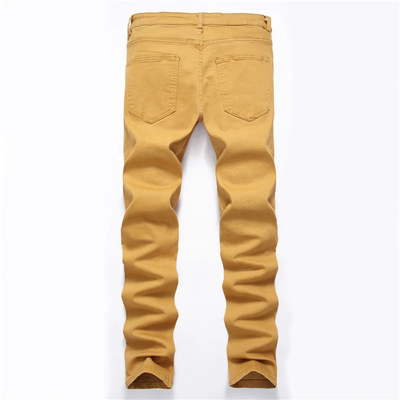 Новые модные рваные джинсы мужские лоскутные выдалбливают печатные нищие укороченные брюки мужские ковбойские джинсовые брюки мужские