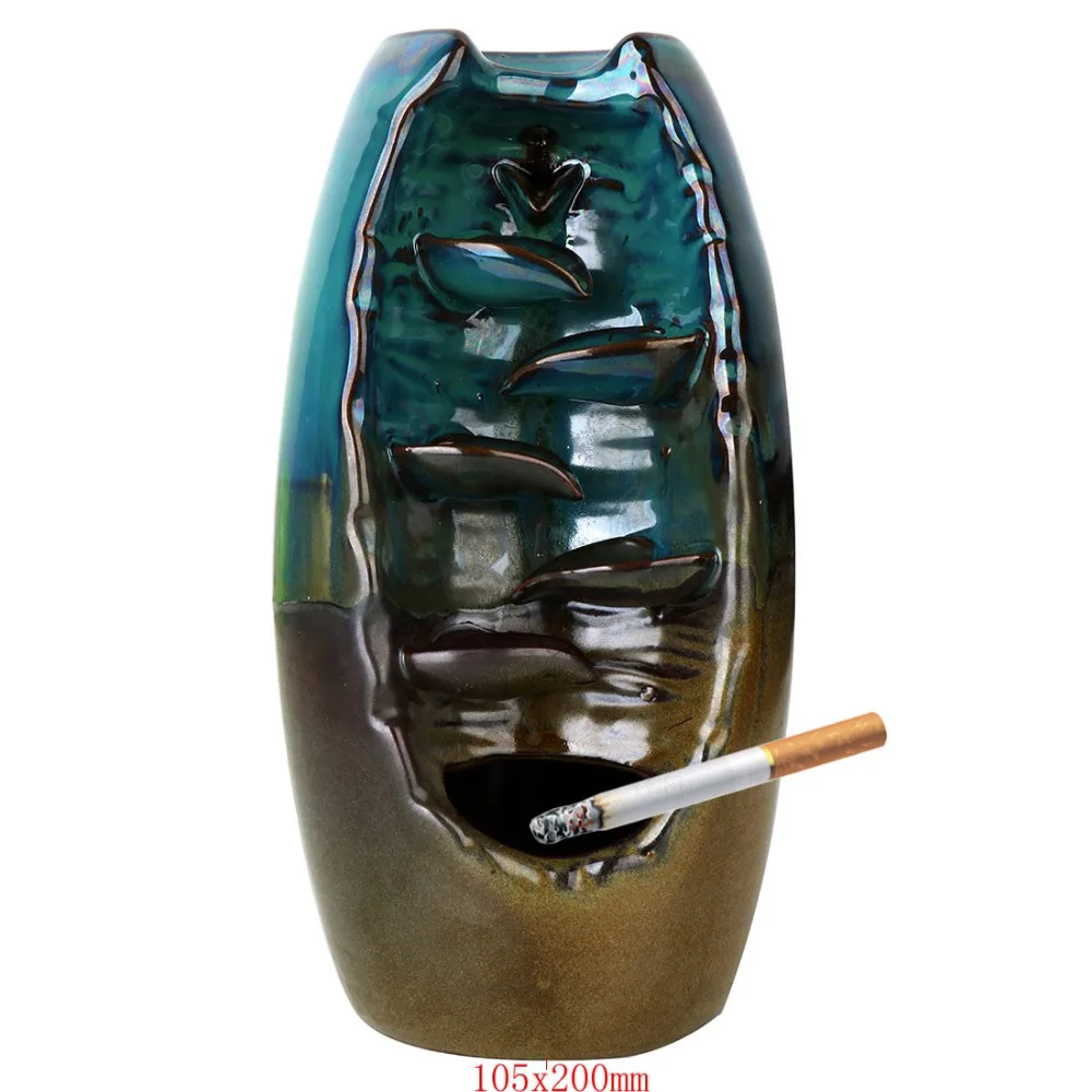 

Chinese Retro Ceramic Ashtray Creative Home Office Cigarettes Ash Tray Holder Ashtray Vintage Decoration Home Furnishing Crafts