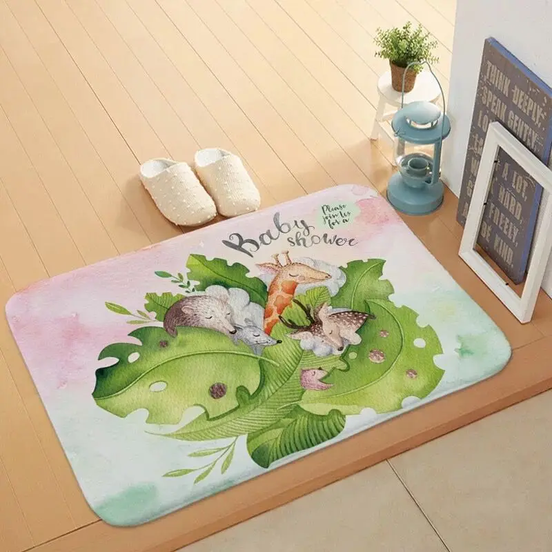XYZLS Американский Стиль Фламинго коврик противоскользящие поглощения воды ковер Кухня коврик для Гостиная Спальня Ванная комната