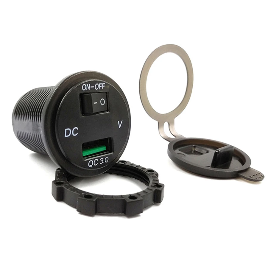 Зарядное устройство с USB портом 5 В 3 0 А 9 в а 12 а|Электроаксессуары для мотоцикла| |
