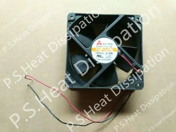 

. FD241238EB 24V 0.52A 12038 120*120*38MM 2 Wire Fan
