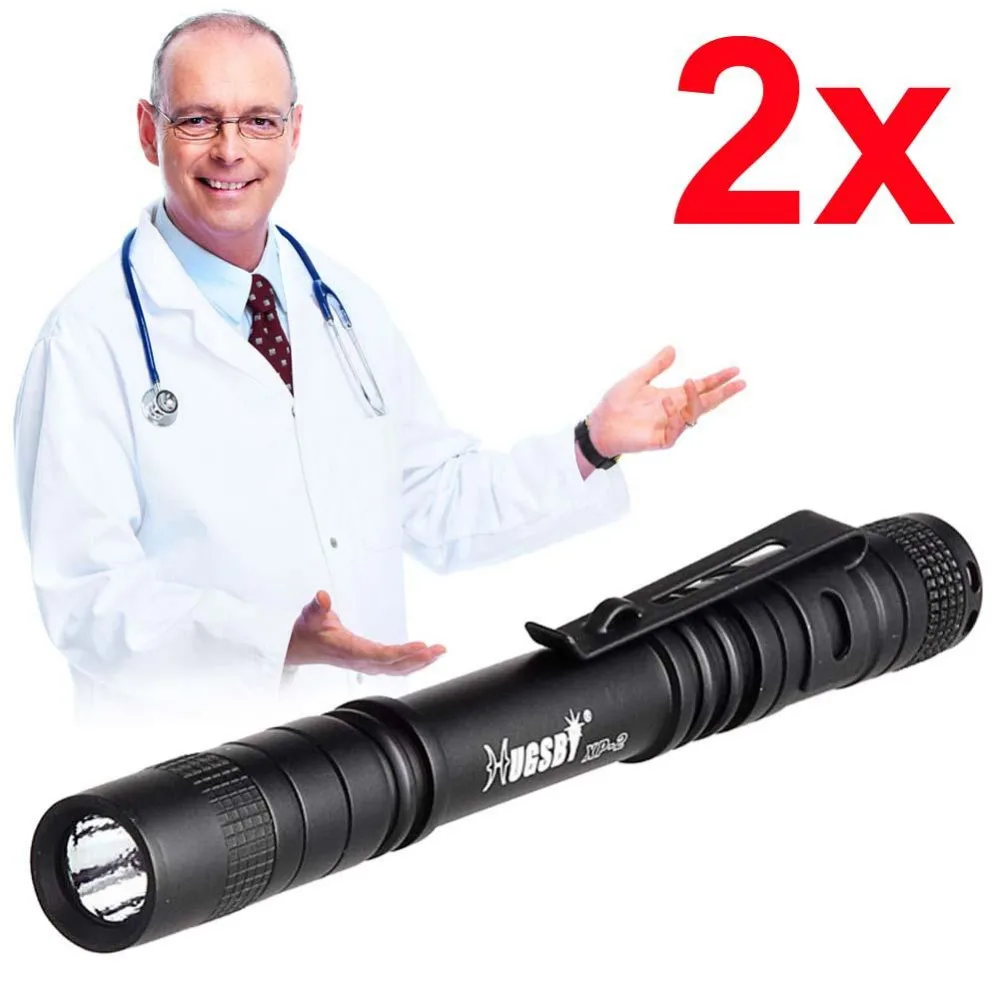 2X XPE R3 AAA Hospital Pocket Medical Inspection Penlight LED