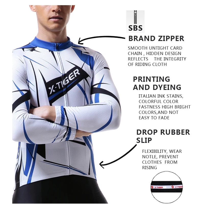 X-Tiger Pro зимняя термо флисовая велосипедная Джерси сохраняет тепло горный велосипед одежда для велоспорта велосипедная одежда Ropa Ciclismo