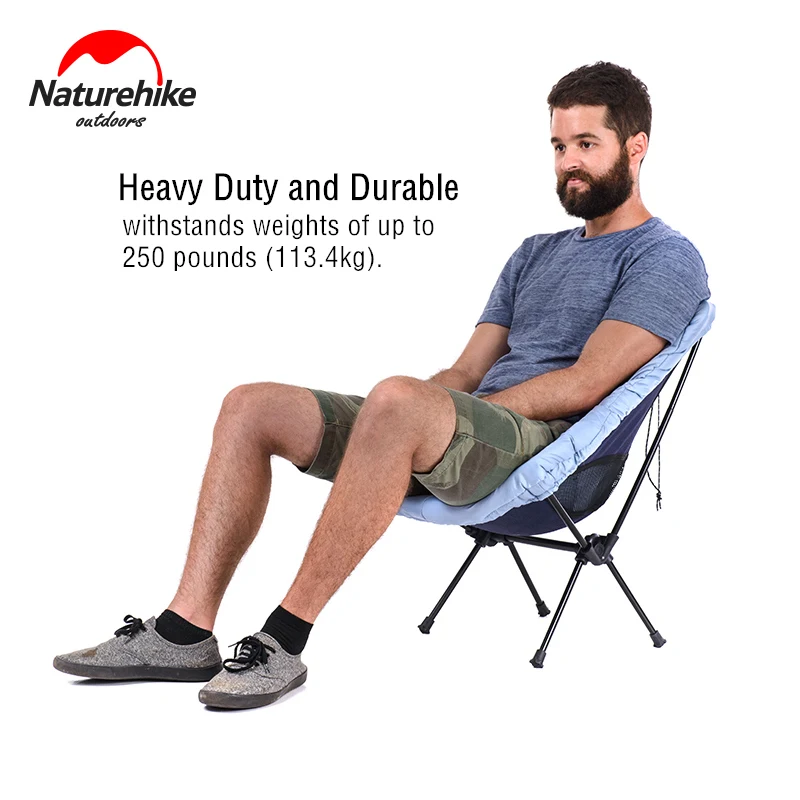 Naturehike في خفيفة الوزن في الهواء الطلق المدمجة منخفضة عودة الألومنيوم كرسي تخييم قابل للطي طوي نزهة كرسي طيها الصيد كرسي الشاطئ