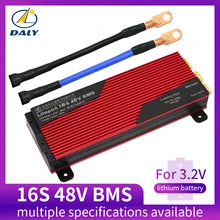 Daly 3,2 V LifePo4 16 S 48 V 80A 100A 120A 150A18650 BMS плата защиты батареи с сбалансированным литиевым модулем батареи