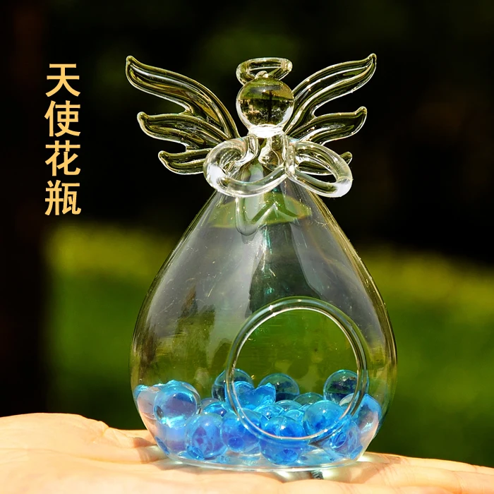 Blessing angel vases glass vase hydroponic flower implement creative decorations free shipping