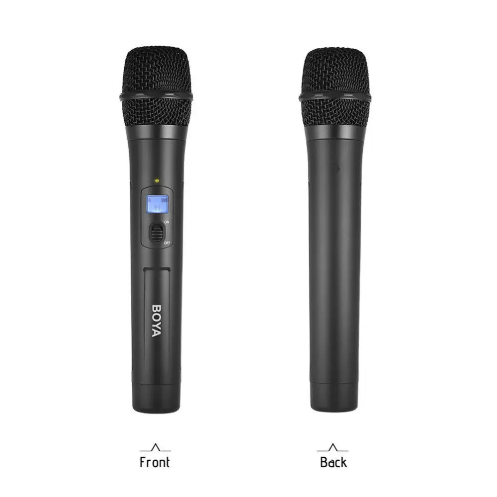 

BOYA BY-WHM8 Pro 48Channel UHF Wireless Handheld Transmitter Cardioid Microphone With LCD display Powered by 2 * AA alkaline