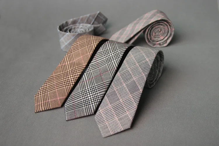 Бренд mantieqingway, клетчатые и полосатые мужские Узкие галстуки, модные клетчатые галстуки на шею, 6 см, узкие галстуки для мужчин, вечерние галстуки на шею