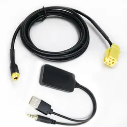 AUX USB беспроводной адаптер автомобильный Радио Aux входной кабель адаптер для Fiat Grande Punto Alfa 159