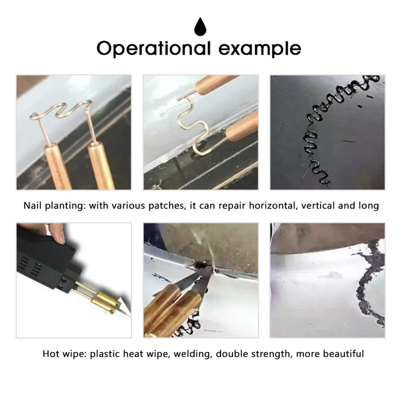 Hot Stapler Car Bumper Plastic Car Bumper Repair Machine Welding Torch Fairing Auto Body Tool Welder Plastic Separating Repair (2)