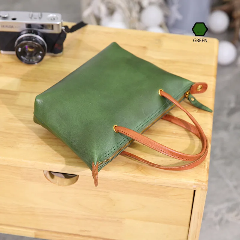 PNDME vintage fashion genuine leather ladies handbag simple daily outdoor high quality cowhide women's shoulder crossbody bags