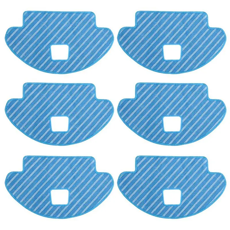 

6 Pcs Mop Pads Compatible For Ecovacs Deebot Ozmo 930 Robotic Vacuum Cleaner