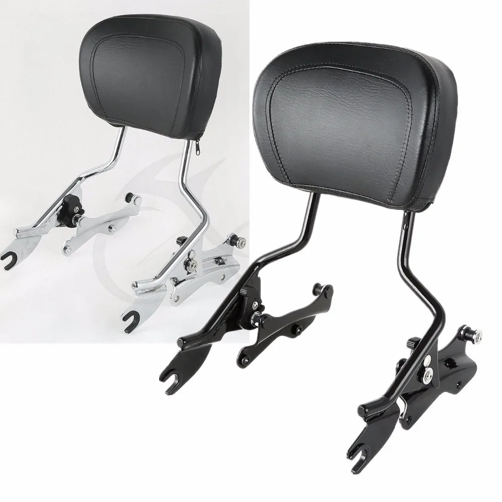 МОТОЦИКЛ Sissy бар спинки Pad 4 точки док для Harley Touring Electra Glide Street Glide Road King