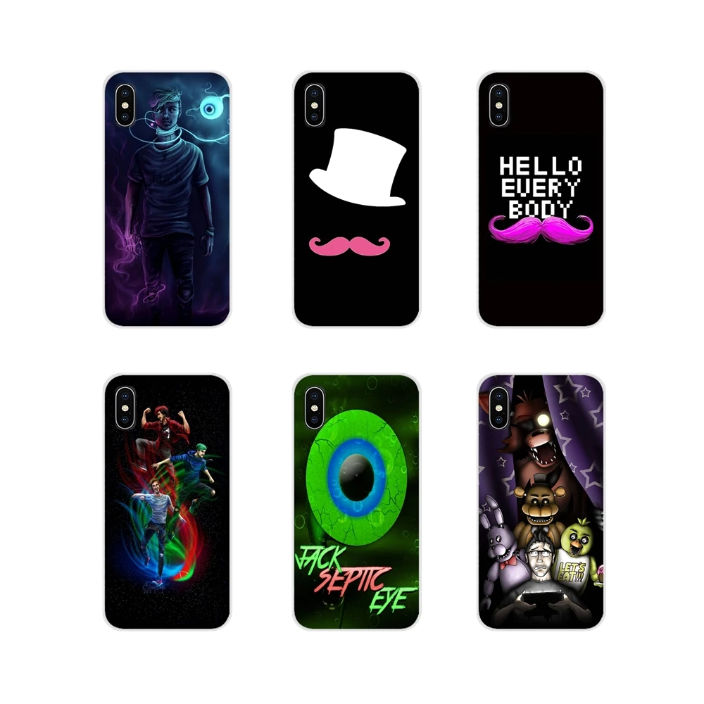 

Jacksepticeye Markiplier Accessories Phone Shell Cases For Apple iPhone X XR XS MAX 4 4S 5 5S 5C SE 6 6S 7 8 Plus ipod touch 5 6