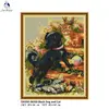 Black Dog and Cat Series Aida Fabric Cross Stitch Kit Counted Printed Canvas Stitches DMC Cotton thread Embroidery Needlework ► Photo 2/6